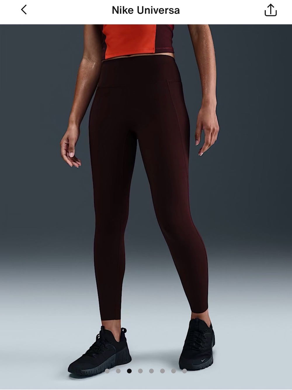 Nike Women's High-Rise Leggings — Deep Maroon